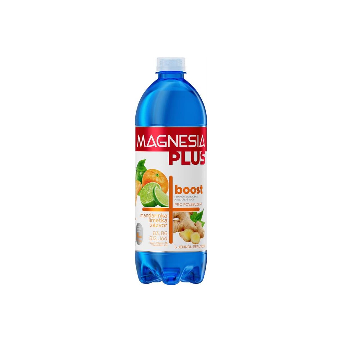 Magnesia Plus Boost mandarinka, limeta, zázvor 0,7l - PET