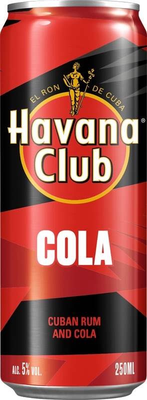 Havana Club Rum & Cola 0,25l - plech