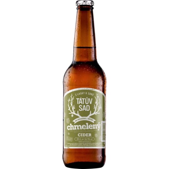 Tátův sad Cider chmelený 0,33l - sklo