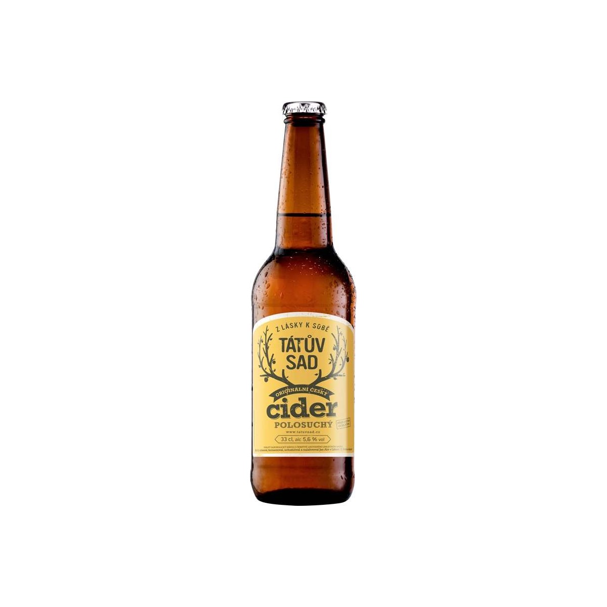 Tátův sad Cider polosuchý 0,33l - sklo