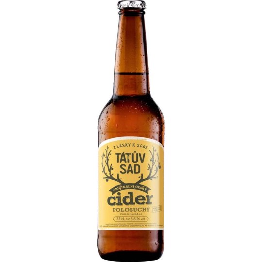 Tátův sad Cider suchý 0,33l - sklo