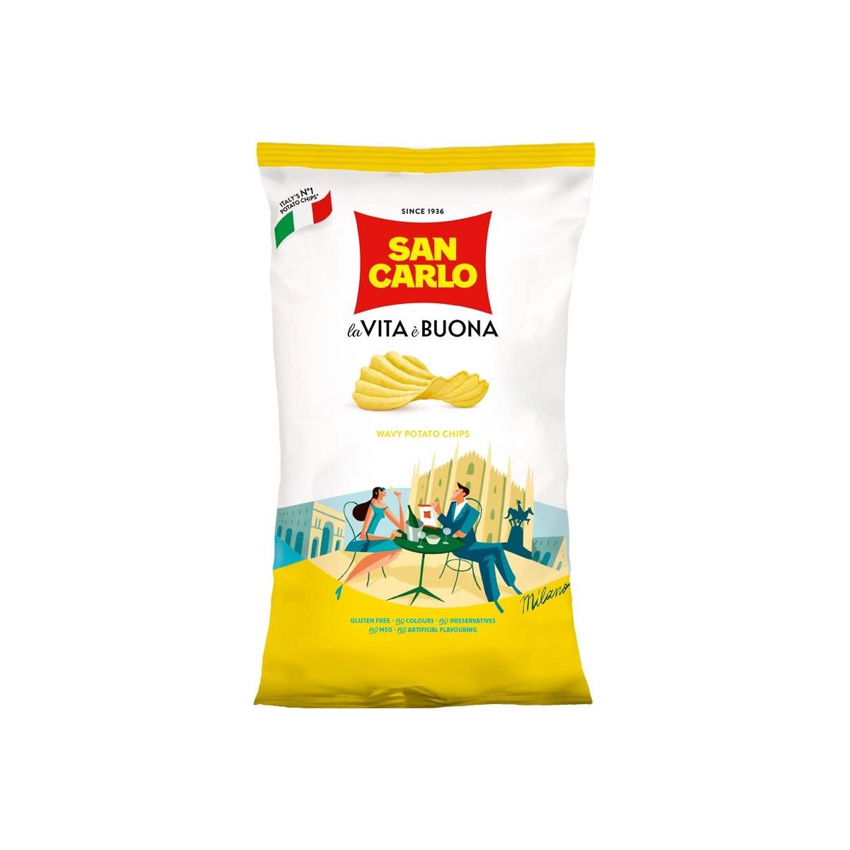 San Carlo chips vroubky 180g