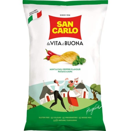 San Carlo chips máta & chilli 50g