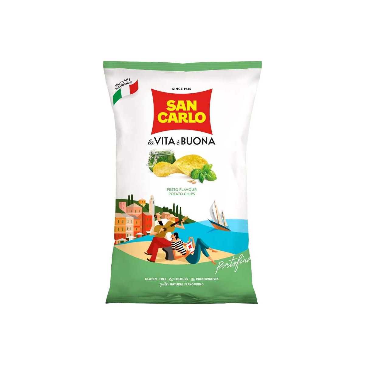 San Carlo chips pesto 50g