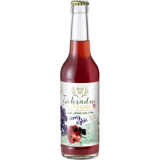 Tátův sad Zahradní limonáda černý rybíz 0,33l sklo