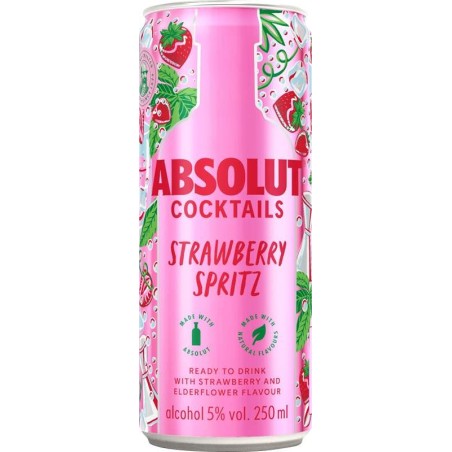 Absolut Cocktails Strawberry Spritz 0,25l - plech