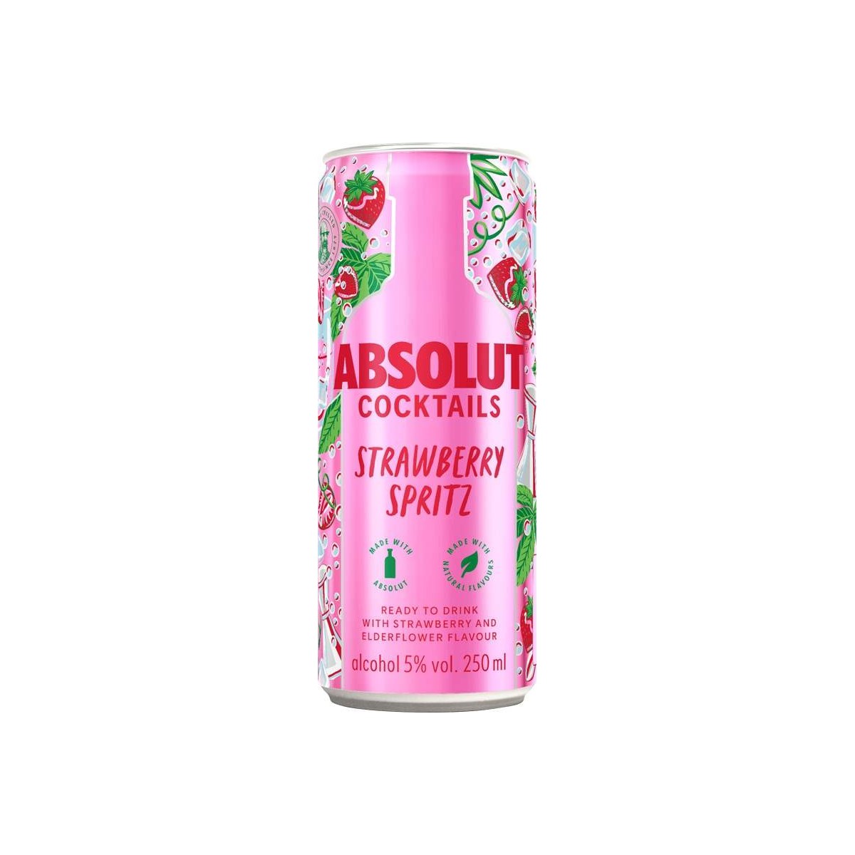 Absolut Cocktails Strawberry Spritz 0,25l - plech