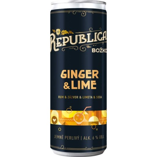 Republica Ginger & Lime 0,25l - plech