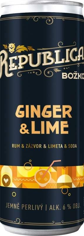 Republica Ginger & Lime 0,25l - plech