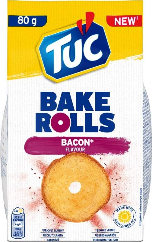 Tuc Bake Rolls slanina 80g