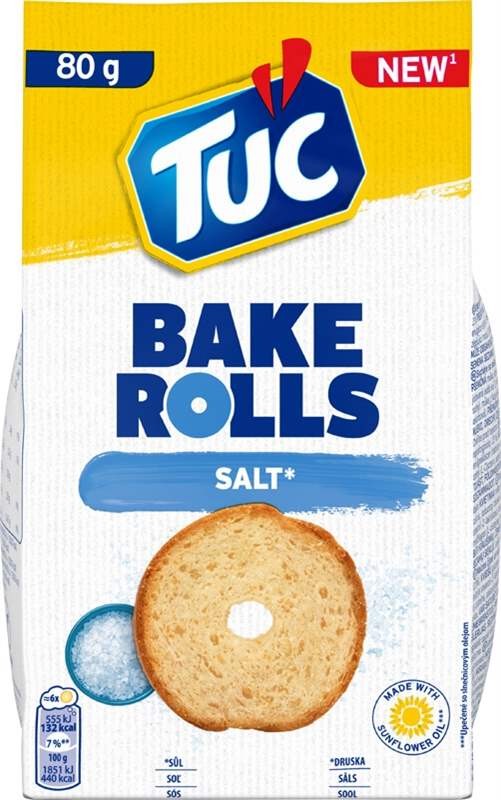 Tuc Bake Rolls sůl 80g