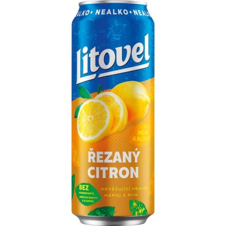 Litovel Řezaný citron nealko 0,5l - plech