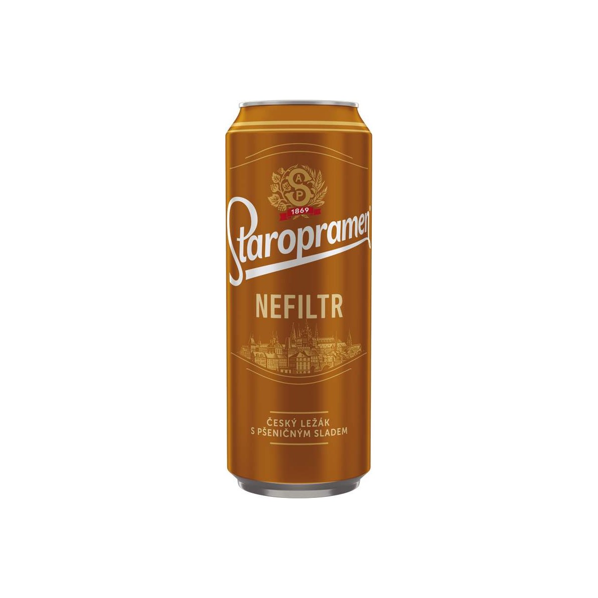 Staropramen nefiltrovaný 0,5l - plech