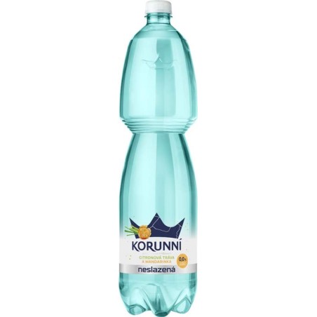 Korunní Citronová tráva a mandarinka - neslazená 1,5l - PET