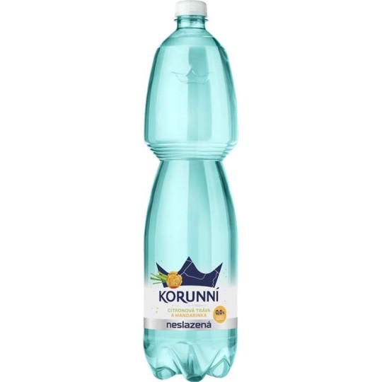 Korunní Citronová tráva a máta - neslazená 1,5l - PET