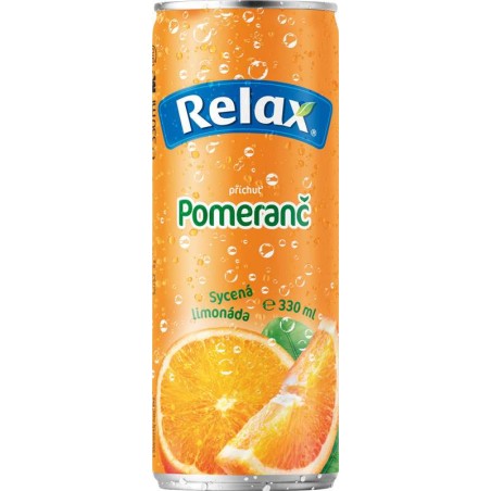 Relax Limonáda Pomeranč 0,33l plech