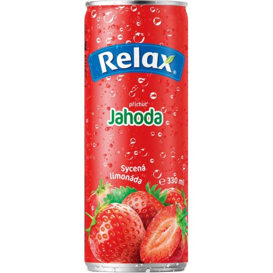 Relax Limonáda Jahoda 0,33l plech