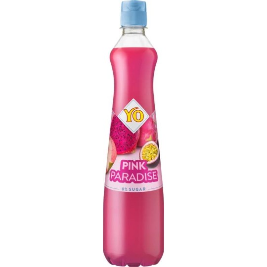 YO Sirup Pink Paradise bez cukru 0,7l - PET