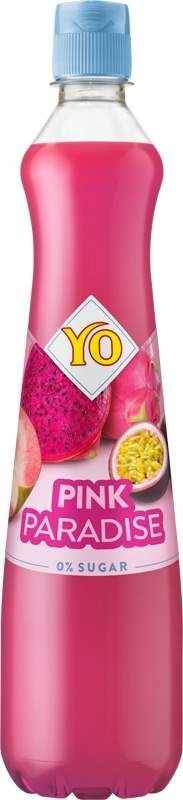 YO Sirup Pink Paradise bez cukru 0,7l - PET