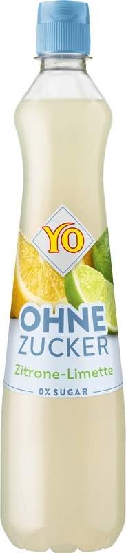 YO Sirup Citron-limeta bez cukru 0,7l - PET