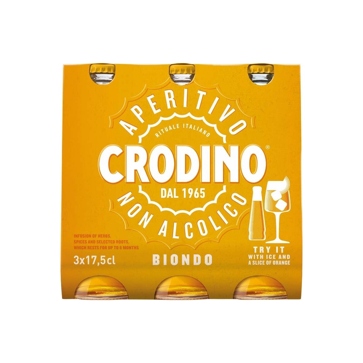 Crodino Aperitivo Biondo 3x17,5cl