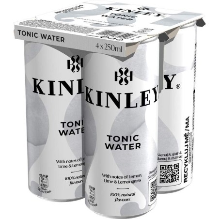 Kinley Tonic 4 x 0,25l multipack - plech