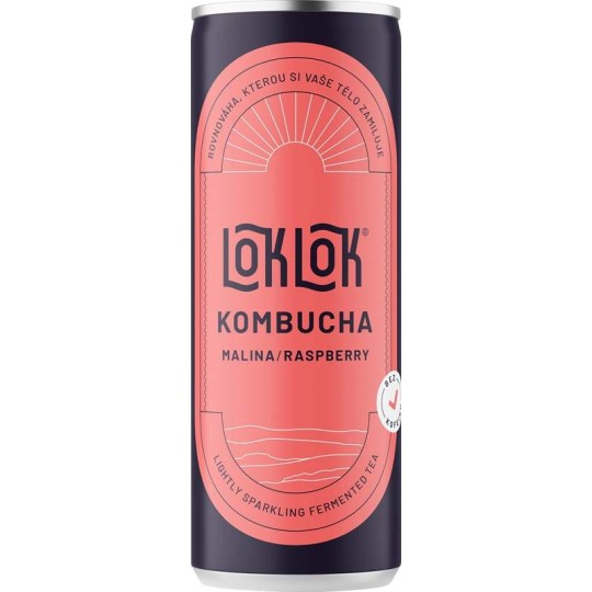 LokLok Kombucha Malina 0,25l plech