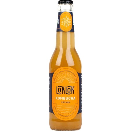 LokLok Kombucha zázvor 0,33l sklo