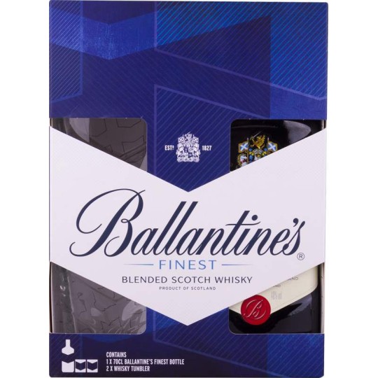 Ballantine´s Finest 0,7l - kazeta 2x sklenička