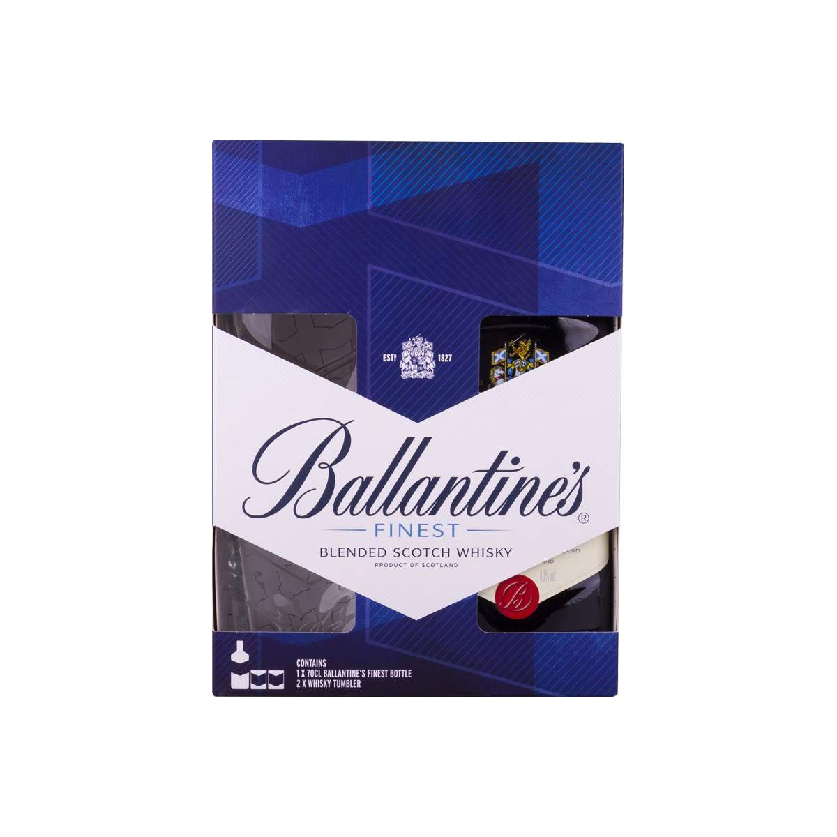 Ballantine´s Finest 0,7l - kazeta 2x sklenička