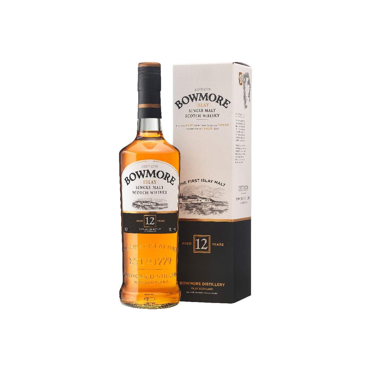 Bowmore Islay Single Malt Scotch Whisky 12 YO 0,7l