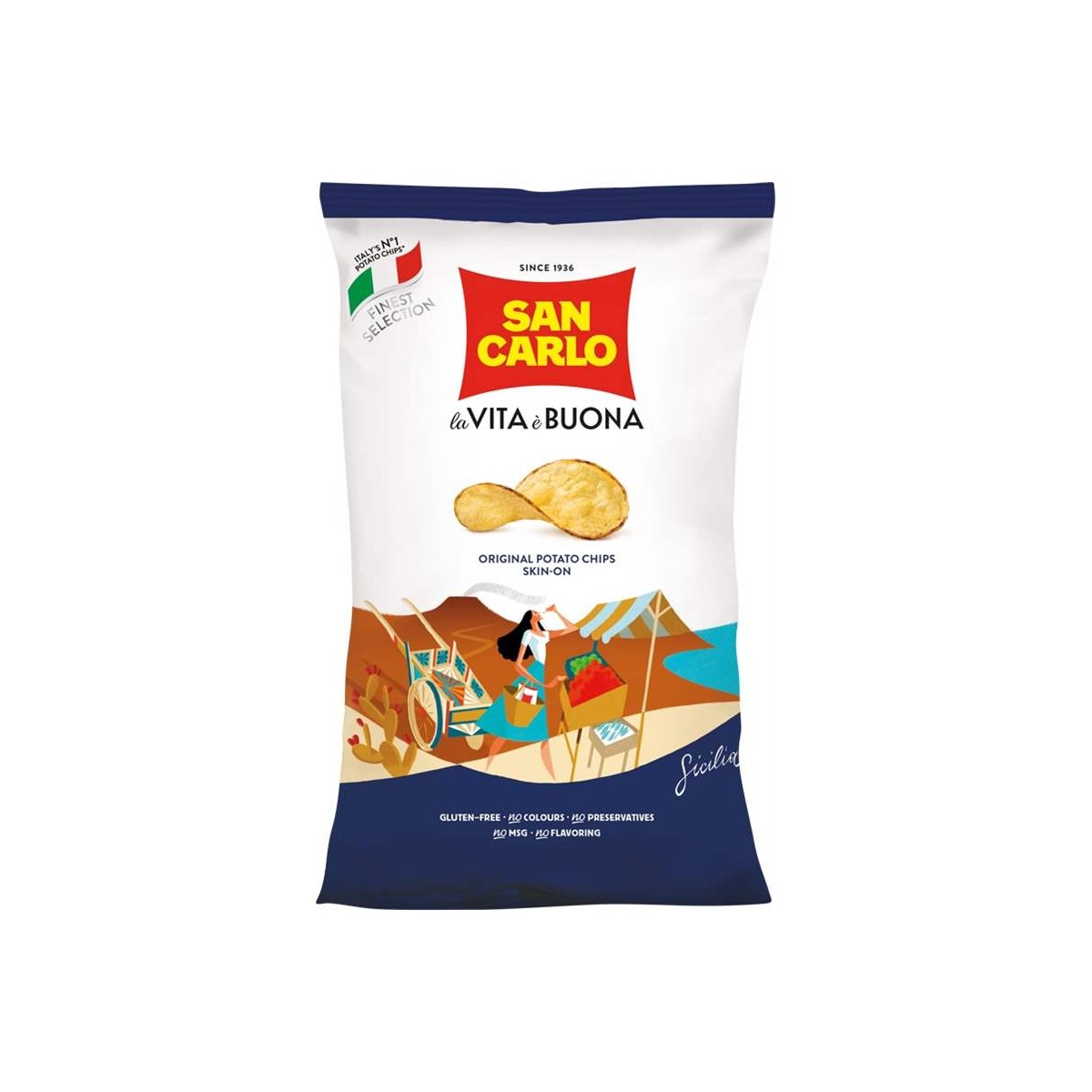 San Carlo chips se slupkou 100g