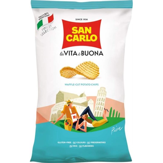 San Carlo chips Waffle 100g