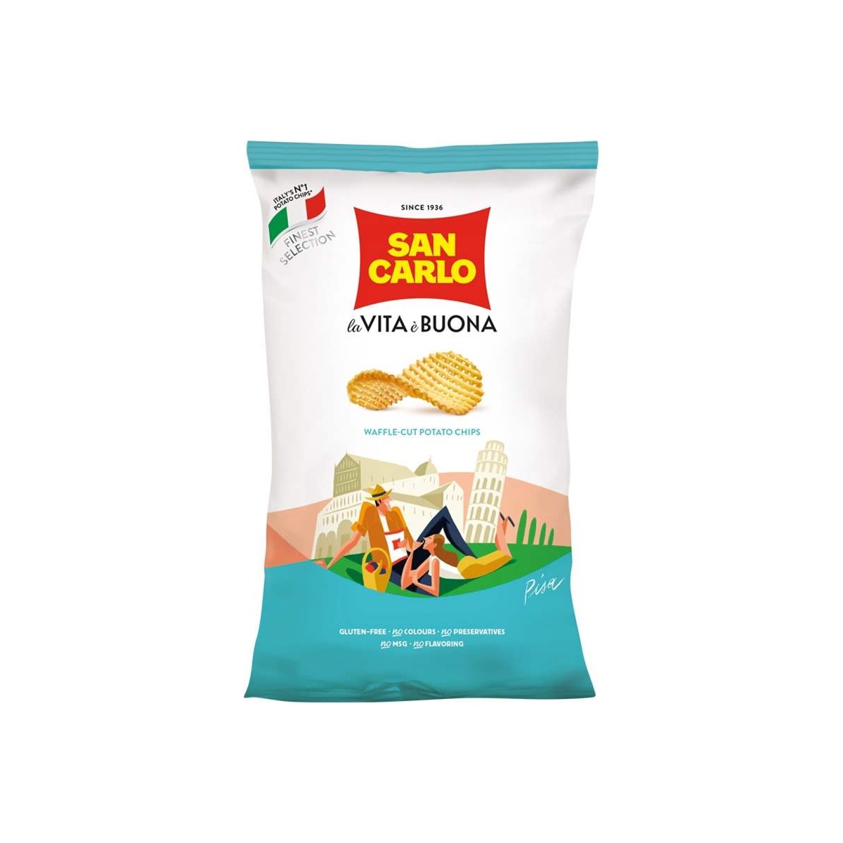 San Carlo chips Waffle 100g