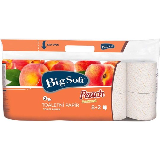 Toaletní papír Big Soft Peach 2vr. 8+2ks