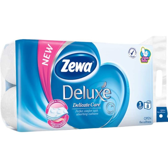 Toaletní papír Zewa Deluxe Delicate Care 3vr. 8ks