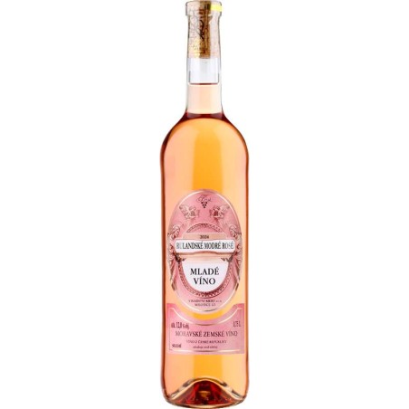 Rulandské modré rosé mladé víno 0,75l - Vinařství Krist