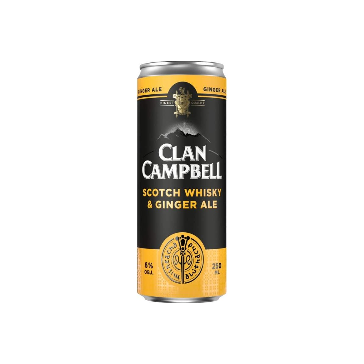 Clan Campbell Whisky & Ginger Ale 0,25l - plech