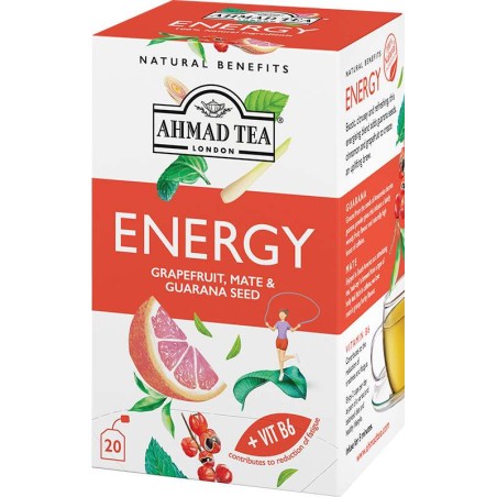 Ahmad Tea Energy grep, máta & guarana 20x1,5g