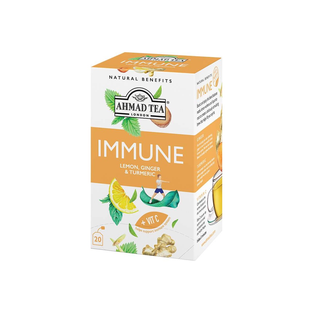 Ahmad Tea Immune citron, zázvor & turmeric 20x1,5g