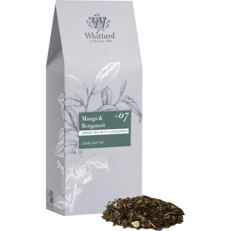 Whittard Chelsea Green Tea Mango & Bergamot 100g - sypaný