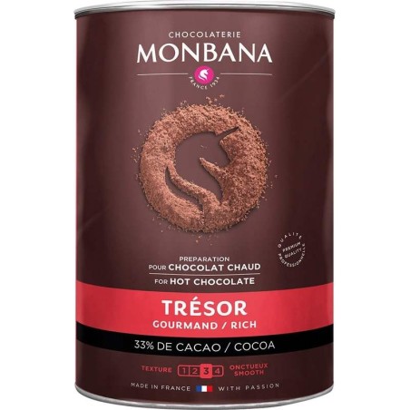 Monbana Trésor Gourmand Rich - Horká čokoláda 1kg