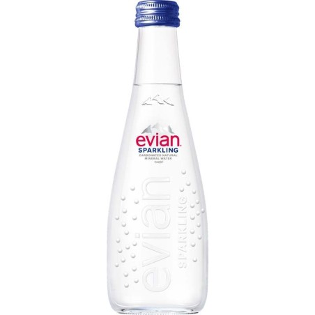 Evian Sparkling 0,33l - sklo