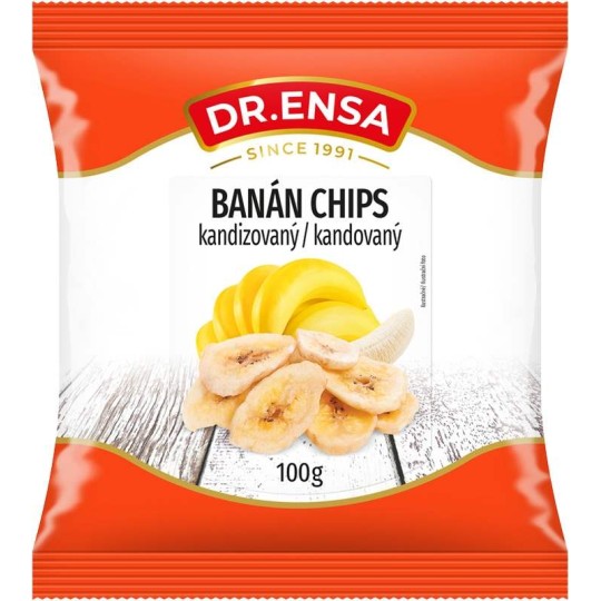 Banán chips kandovaný 100g - Dr.Ensa