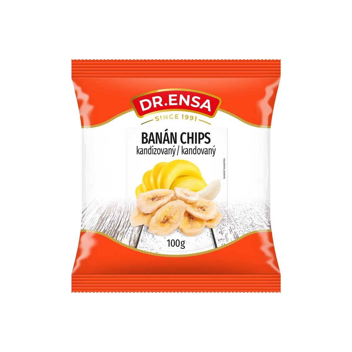 Banán chips kandovaný 100g - Dr.Ensa