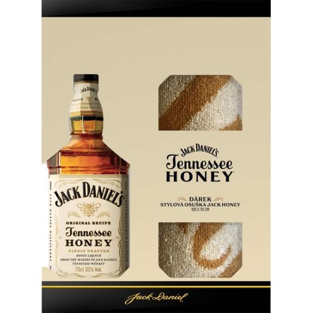 Jack Daniel's Tennessee Honey 0,7l kazeta + osuška