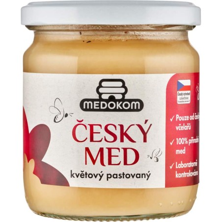 Český Med květový pastovaný 500g