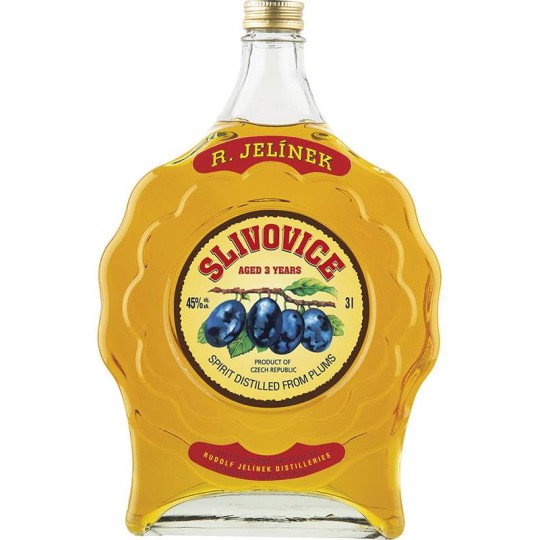 R. Jelínek Slivovice gold 45% 3l budík