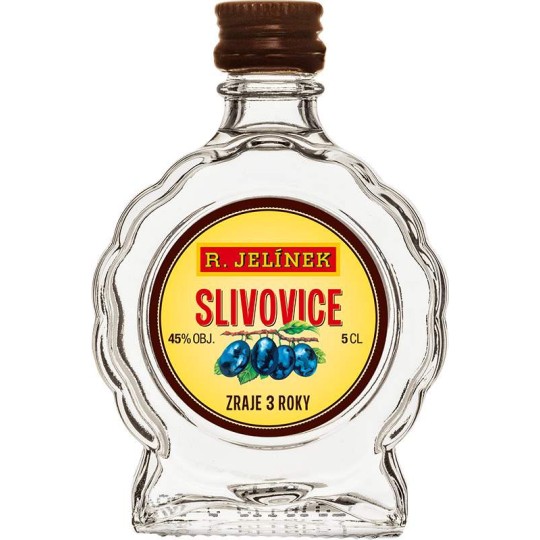 R. Jelínek Slivovice bílá 45% 0,05l budík