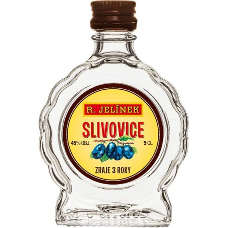 R. Jelínek Slivovice bílá 45% 0,05l budík